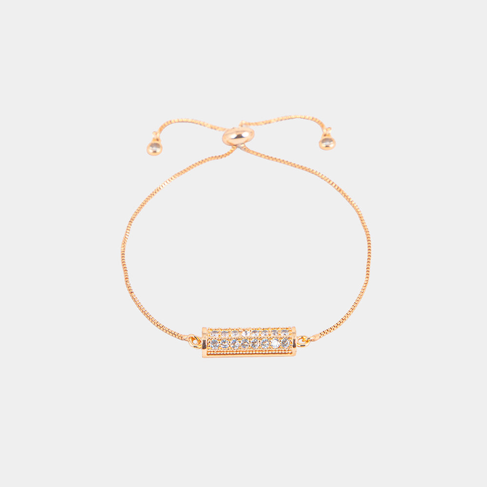 gold tone bar crystal bracelet – Gold-Tone Bar Crystal Bracelet | Lemis Pakistan