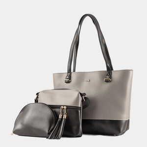Black Tote Bag Set – LHB-000194 | Lemis