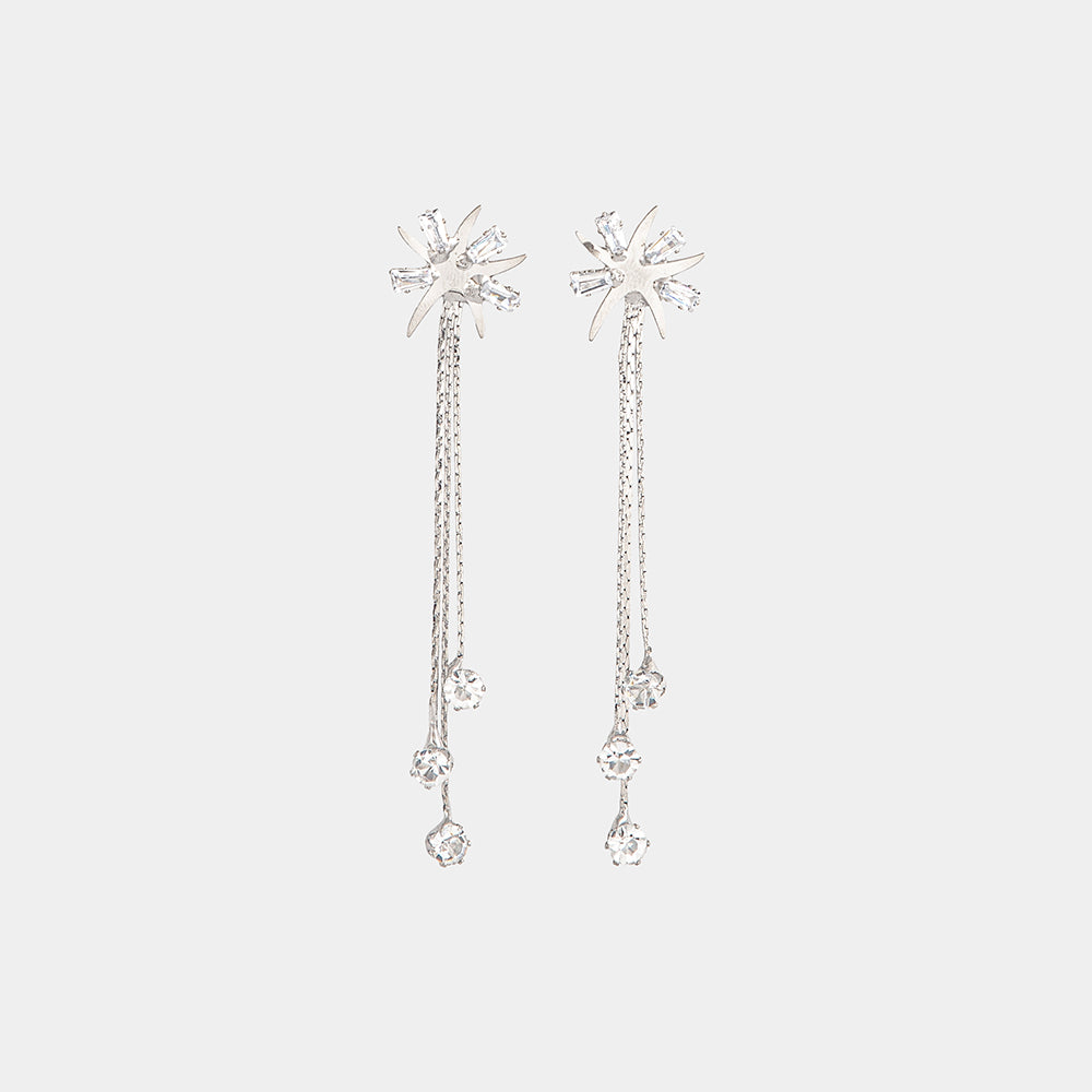 crystal star drop earrings – Crystal Star Drop Earrings | Lemis Pakistan