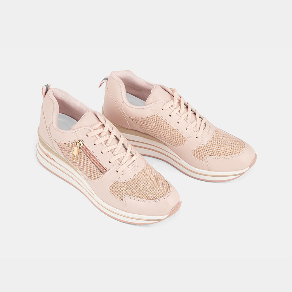 pink chunky sneakers glitter – LSN-006082 | Lemis Pakistan