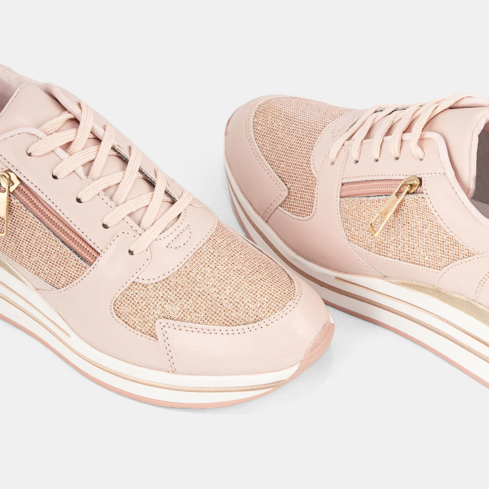 pink chunky sneakers glitter – LSN-006082 | Lemis Pakistan