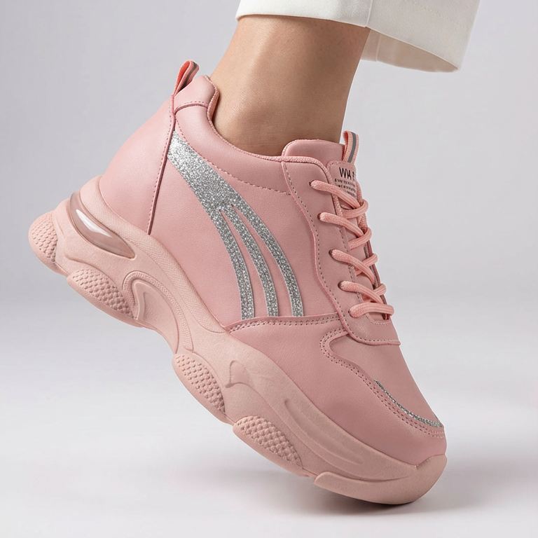 pink chunky platform sneakers – LSN-006280 | Lemis Pakistan